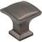 Jeffrey Alexander 1-1/4" Overall Length Brushed Pewter Square Annadale Cabinet Knob 435BNBDL - alternate 1